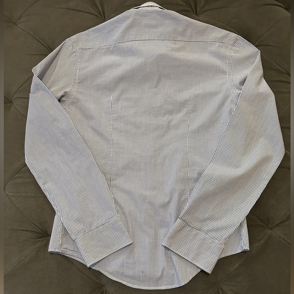 Zara - Slim Fit Striped Button Down Shirt - Picture 2 of 3